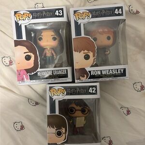 Funko Pop! Harry Potter Figures - Hermione, Ron, and Harry